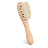 Aolso Baby-Haarbürste mit Holzgriff, Babyhaarbürste extra weich, Neugeborene mit weichen...
