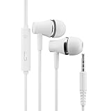 pluX Kabelgebundene In-Ear-Kopfhörer, Kopfhörer mit Mikrofon, Geräuschisolierung für...