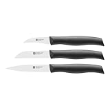 Zwilling 38737000 Twin Grip Messerset, 3-tlg., Friodur Klinge, Griff: Kunstoff, schwarz, 350 x 105 x...