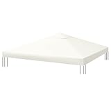 Sekey Ersatzdach Pavillon 3x3 wasserdicht, 1000D Strapazierfähig Polyester mit doppelter PU...