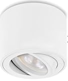 6.5W Spots Deckenleuchte Weiß, Aufbauspot Schwenkbar, Alu Aufbaustrahler, Deckenspots Flach Aufputz...