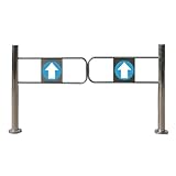 Metall-Schwingtor for Supermarkteingänge, Federbelastetes Sicherheits-Schwingtor,...
