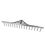 Rekord Aluminium Rechen (leicht) mit 16 Zinken Breite 62 cm - ohne Stiel, Rechen, Gartenrechen,...