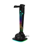 EgoGear - SAC1 - Universal Gaming Headset Stand - 4 USB 2.0 Ports - 6-in-1 Touch RGB Lighting -...