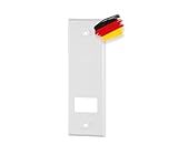 BAUHELD® Rolladengurt Abdeckung Metall - 105mm Lochabstand [1 Stück] - Maxi Unterputz...