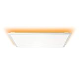 Lightbox LED Panel Deckenleuchte, dimmbar, 60x60cm, 36 Watt, mit RGB Hintergrundbeleuchtung,...