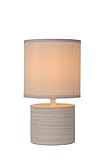 Lucide GREASBY - Tischlampe - Ø 14 cm - 1xE14 - Beige, 14 x 14 x 26 cm