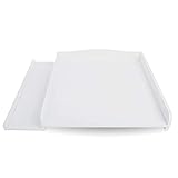 Wickeltischaufsatz für Waschmaschine und Trockner, weiß, MDF, Wickeltisch, 83 cm x 72 cm x 5,5 cm