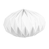 BESTYASH Faltbarer Geometrischer Lampenschirm aus Papier Weiß Multifunktional für Wohnzimmer...