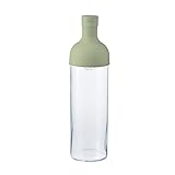 HARIO Cold Brew Tea Bottle with Filter Insert, 750ml FIB-75-SG, Smokey Green