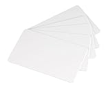 Karteo Plastikkarten blanko weiß [100 Stück] Blankokarten EC-Kartenformat für Ausweise...