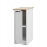 Unterschrank mit Arbeitsplatte 30 cm – Moderner Küchenaufbewahrungsschrank - ideal für kleine...