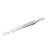VALICLUD 3 Stück Teiliges Edelstahl Komedonenquetscher mit Gebogener Spitze Pimple Extractor Kit...