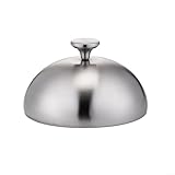 Kuppeldeckel aus Edelstahl für Lebensmittel, verhindert und hält Wärme, geeignet für den Einsatz...