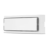 REV Klingel Haustür, Klingelschild, Türklingel, beleuchtbar, 8-12VAC 1,5A, weiß