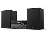 Philips Mikro-Musiksystem TAM4505 60W Bluetooth-Stereoanlage mit CD, MP3-CD, FM-Radio,...