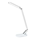 NCC-Licht LED Schreibtischlampe Weiß 50cm, dimmbare Tischleuchte mit Touchsteuerung und...
