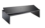 Meliconi SPACE SYSTEM TV DESK, Schwenkbarer TV- und Monitorständer, um 360° Drehbarer Fuß,...