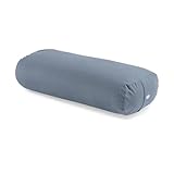 Lotuscrafts® Bolster Yoga Nackenrolle für Yin Yoga, 100% Kapok Füllung, Bezug aus Baumwolle...