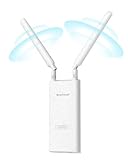 BrosTrend AC1200 Outdoor WLAN Verstärker Hohe Reichweite, IP65 Wetterfester WiFi Repeater Extender...