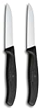 Victorinox Swiss Classic Schälmesser-Set für Obst und Gemüse, 2-teilig, Gerader Schnitt, Extra...