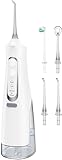 Leistungsstarke Munddusche Elektrischer Zahnreiniger 4 Modi & 4 Düsen Kabellose Munddusche IPX7...
