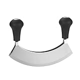 Wiegemesser, Kräutermesser, Biegemesser, Wiegemesser Zweischneidig, Klinge für Kräuter, Gebogener...
