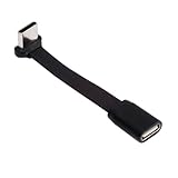 cablecc Ultradünnes Flachkabel, Stecker auf Buchse, für 65 W schnelles Laden und...