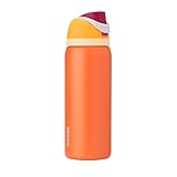 Owala FreeSip Isolierte Edelstahl-Wasserflasche mit Strohhalm für Sport, Reisen und Schule,...