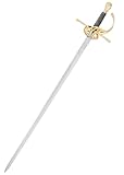 Battle-Merchant Rapier Replik aus dem 17. Jahrhundert - handgeschmiedetes Rapier aus Stahl - für...