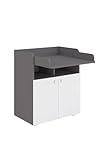 Shefa Kids Wickelkommode 700 Basic - Multifunktionale Wickelstation mit klappbarer Wickelfläche, 2...