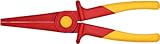 KNIPEX Flachrundzange aus Kunststoff isolierend mit Weichkunststoff-Zone für sicheren Halt...