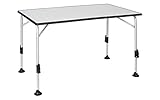 BERGER praktisch Ivalo 2 Campingtisch - Klapptisch höhenverstellbar 115x70cm Alu klappbar Camping...