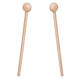 2 Stück Holzschlägel Xylophon Klangstäbe,Glockenspiel,Schlagstock,für...