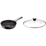 Tefal G25904 Unlimited On Bratpfanne | 24 cm & Glasdeckel 24 cm, Edelstahlfassung,...