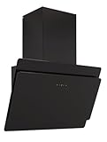 refsta FUGA Kopffreihaube – schwarz, Glas, Dunstabzugshaube, starker Motor 553/m³/h,...