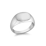 Tuscany Silver Unisex Siegelringe 925 Sterlingsilber Silber