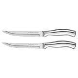 Ruffulon Steakmesser,Profi Steakmesserset,Wellenschliff,Hochwertige Steak Messer 2er...