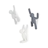 Umbra Buddy Haken – Dekorative Wandhaken für Jacken, Schals, Taschen, Rucksäcke, Handtücher und...