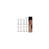 Chriscoco 16G Tragus Piercing Lippenpiercing Labret Piercing Conch Piercing Medusa Edelstahl Silber...