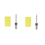 3 Stück Lötspitzen USB-Kopf für E10-Schnittstellenspitze K+B+C mit Reinigungsschwamm, Messing...