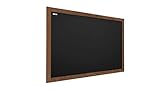 ALLboards Kreidetafel mit lackiertem Holzrahmen 120x90cm, Schwarz, Schreibtafel, Kreide