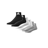 adidas, Think Linear Set Di 6, Socken, Mittel Graue/Weiß/Schwarz, M, Unisex-Adult