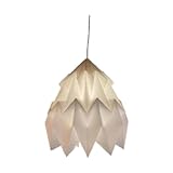 JAYIOLA Lampenschirm Papier Lampe Hängelampe Faltbarer Lampenschirm Aus Papier mit Skandinavischem...