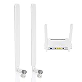 2 Stück 4G LTE Antenne SMA Male 9dBi, WLAN Antenne Dualband 2,4GHz 5GHz für LTE Router, Modem,...