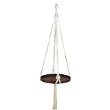 Oxxggkao Mahagoni Scheibe Hängende Pflanzer Sukkulente Pflanzwand Blumentopfhalter...