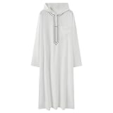 HINAYOSAN Atmungsaktiver Muslim-Bademantel für Herren, weicher Stoff, traditionelles Kultur-Outfit,...