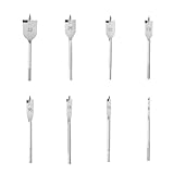 8tlg. Flachfräsbohrer Set, Ø 6-32 mm Spatenbohrer Set, 150mm Fräsbohrer Holz Lang,...