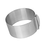FONDOTIN Einstellbarer Runder Mousse Tortenring aus Backzubehör mit Glatter Oberfläche...