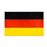 Deutschland Flagge - 3x5 Ft (90X150cm) Euro 2024 Deutschland Flagge - Flagge von Deutschland mit 2...